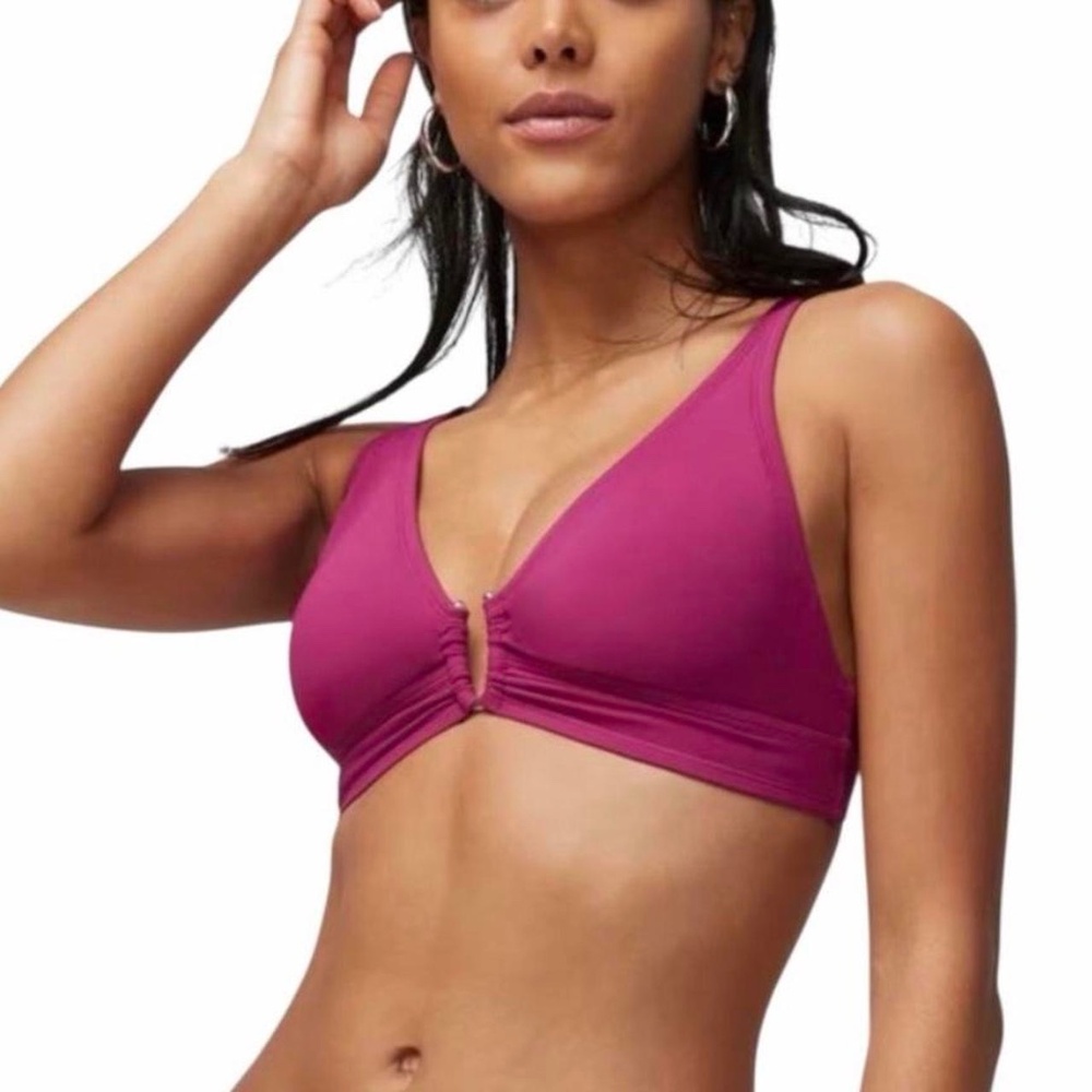 White House Black Market Magenta Bikini Top